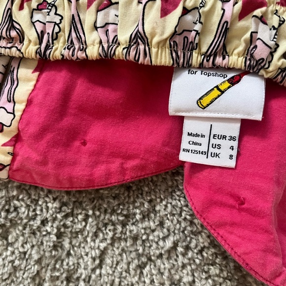 Y2K Reba for Topshop Milkshake Babydoll Top 4 - Picture 3 of 7